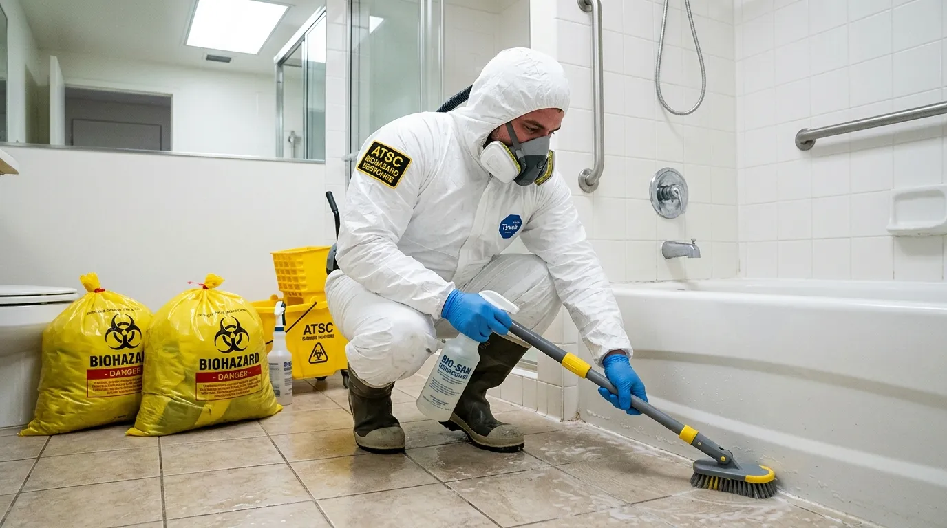 Decontamination equipment deployed for Blood Cleanup in Oconomowoc